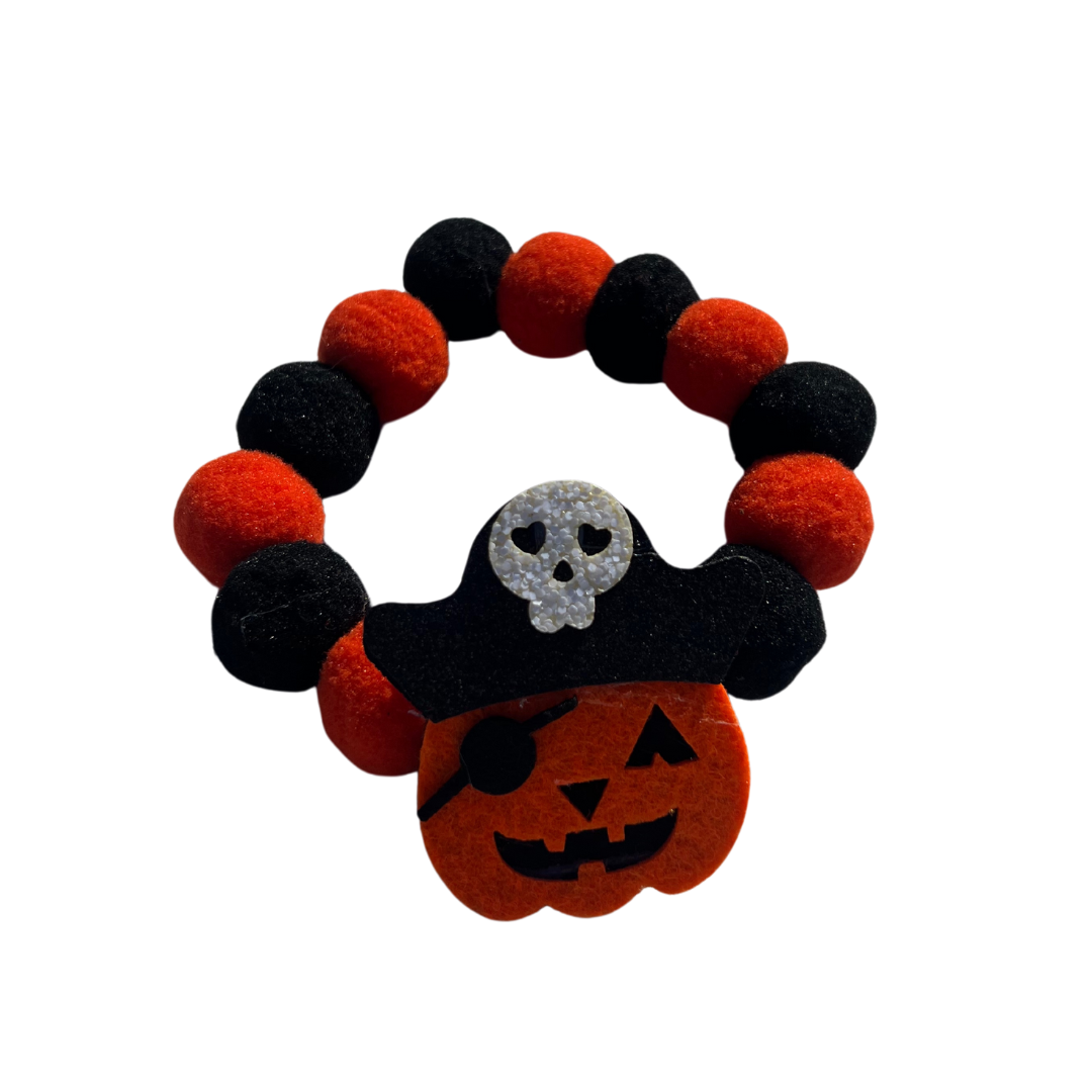 Halloween Pirate Pumpkin Pet Collar
