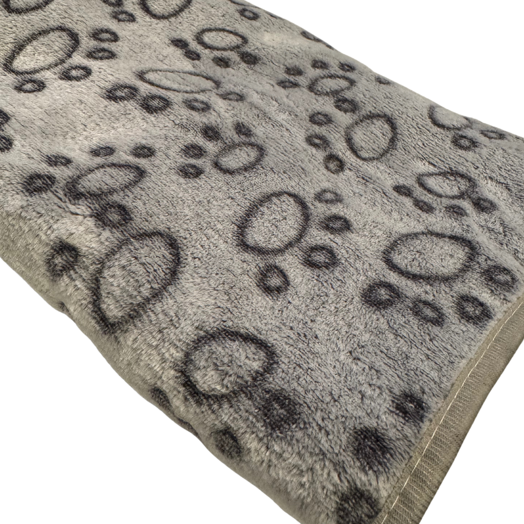 Cosy Paw Print Pet Blanket