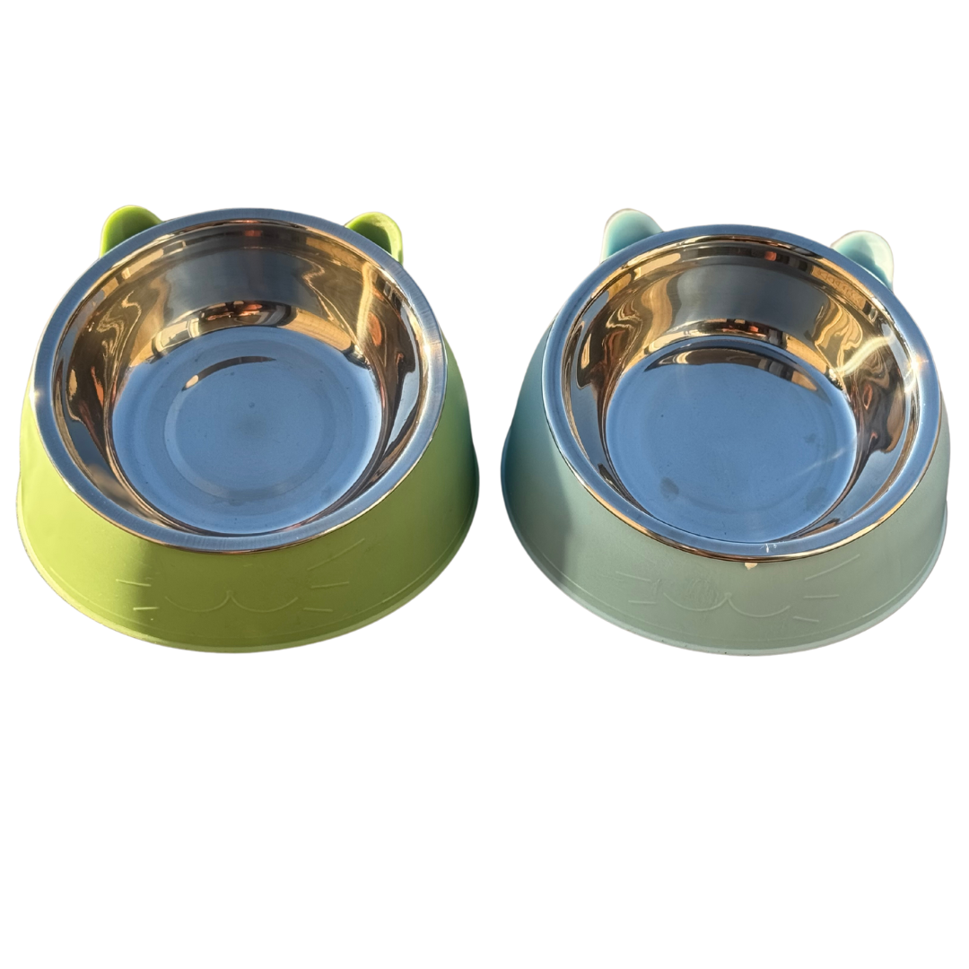 Stainless Steel Cat Bowl with Removable Stand