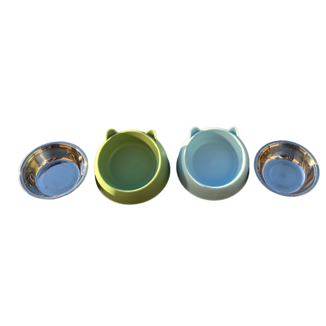 Stainless Steel Cat Bowl with Removable Stand