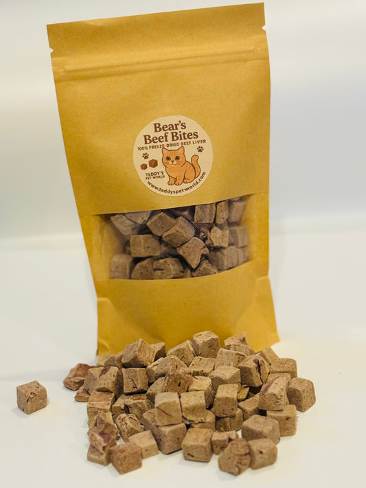Bear’s Beef Bites - Freeze Dried Beef Liver Treat