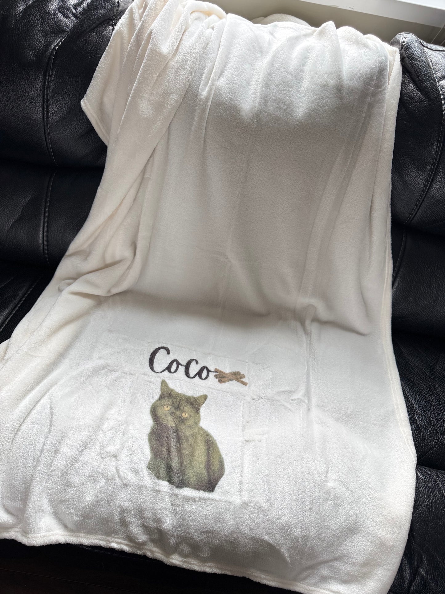 Personalised Pet Blanket – Soft, Custom-Printed with Your Pet's Image & Name