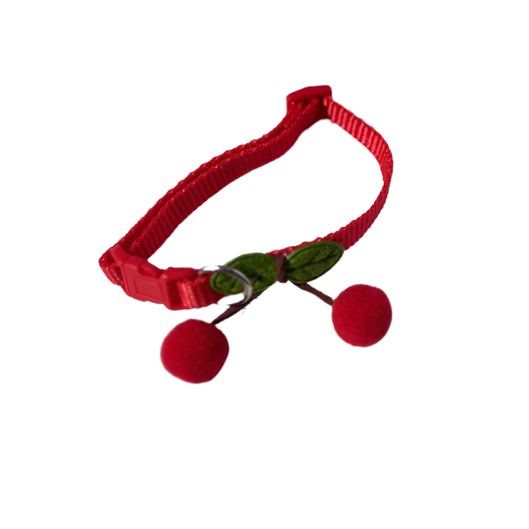 Adjustable Cherry Pet Collar