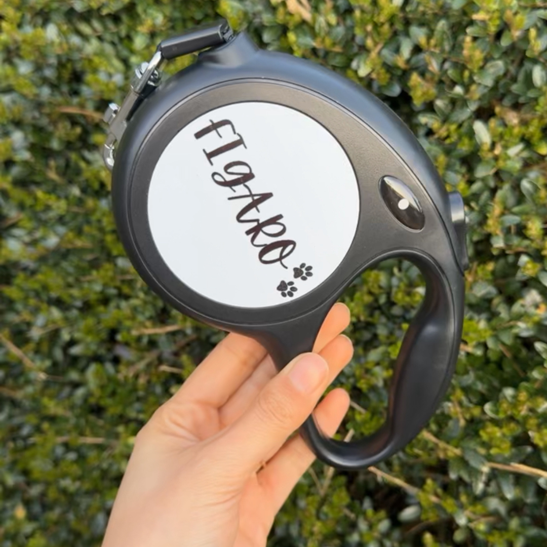 Personalised Double-Sided Retractable Pet Leash
