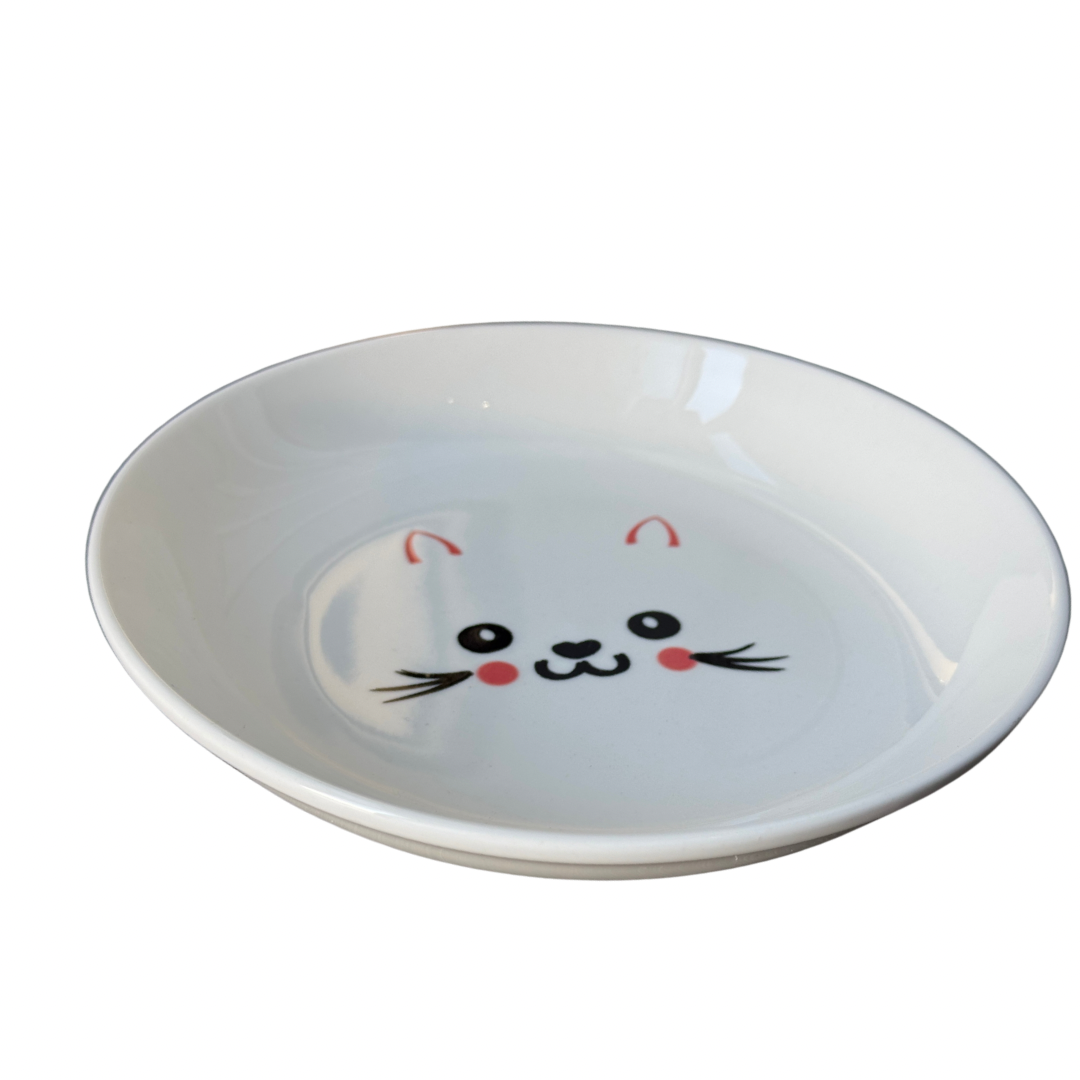 Ceramic Cat Face Food Bowl