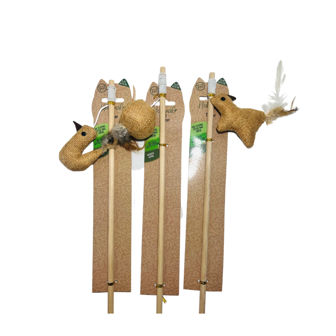 Natural Catnip Cat Teaser – Assorted